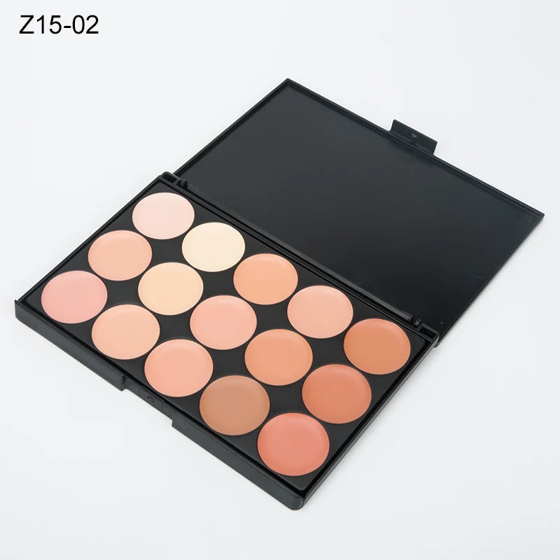15-Color Concealer Contour Palette Professional Cream Makeup