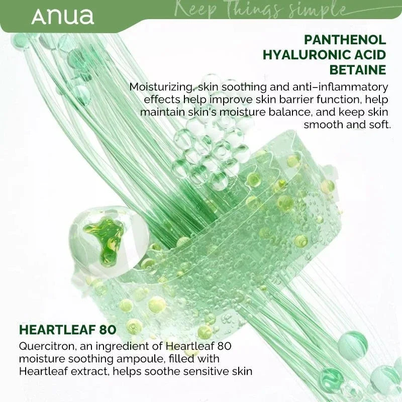 Heartleaf 80% Soothing Ampoule & 77% Toner Calming Moisturizing Set