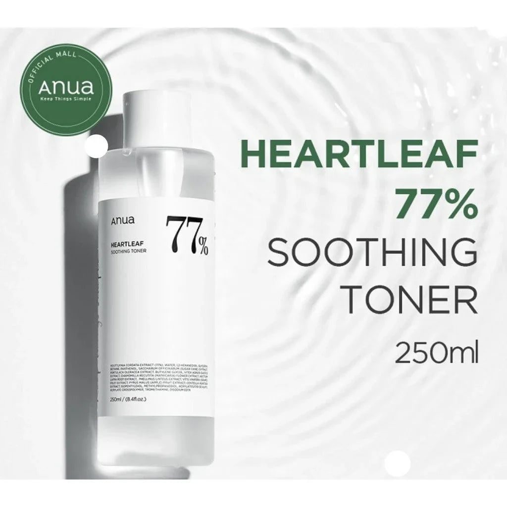 Heartleaf 80% Soothing Ampoule & 77% Toner Calming Moisturizing Set