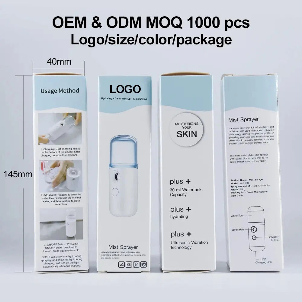 USB Portable Nano Mist Sprayer Facial Steamer