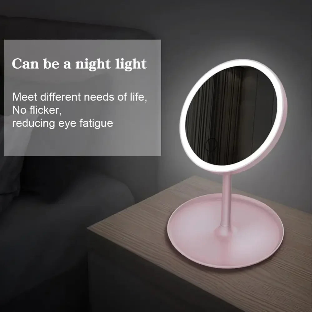 LED Lighted Makeup Mirror with Stand