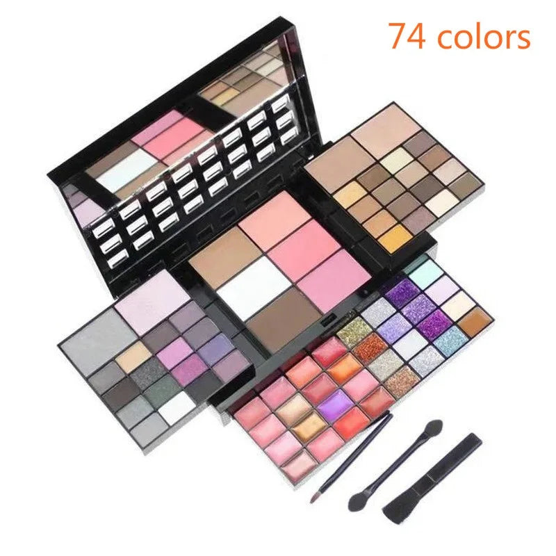 78-Color Glitter Matte Eyeshadow Palette