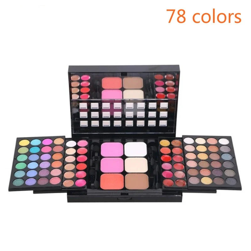 78-Color Glitter Matte Eyeshadow Palette