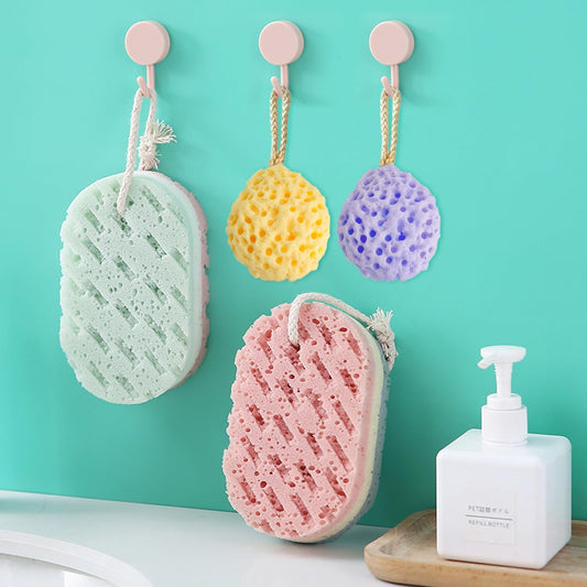 Three-Layer Bath Sponge Body Brush