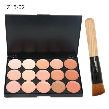 15-Color Concealer Contour Palette Professional Cream Makeup
