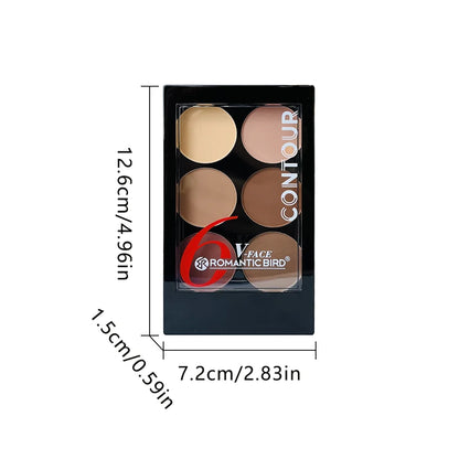 6-Color Contour Highlight Palette