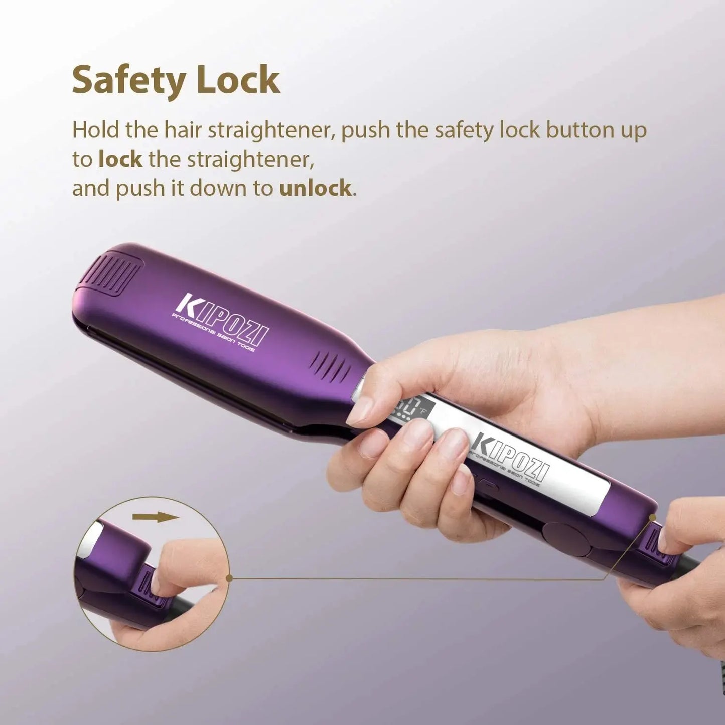 Titanium Flat Iron Hair Straightener