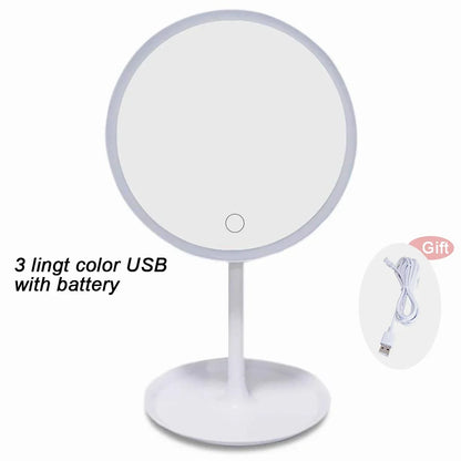 LED Lighted Makeup Mirror with Stand