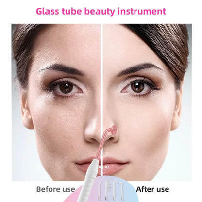 4-in-1 High Frequency Electrode Glass Tube Acne Skin Care Wand