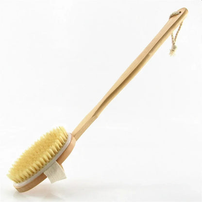 Wooden Long Handle Shower Brush