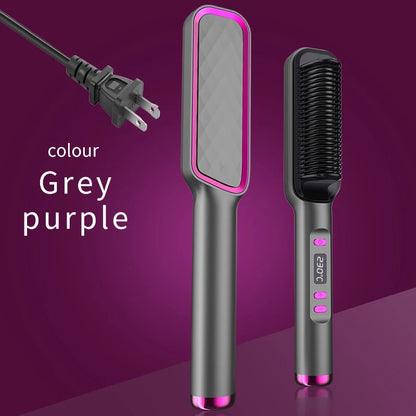 Electric Hot Comb Hair Straightening Brush
