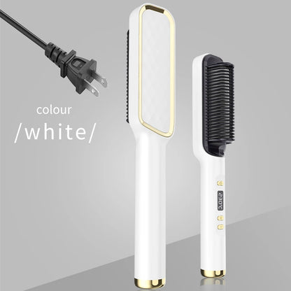 Electric Hot Comb Hair Straightening Brush