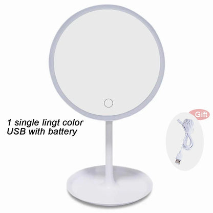 LED Lighted Makeup Mirror with Stand
