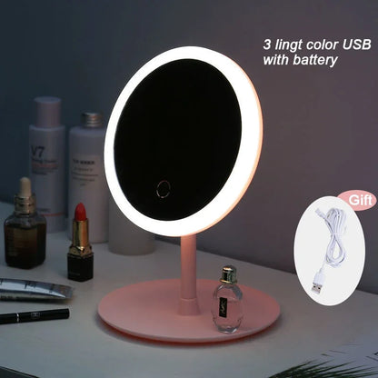 LED Lighted Makeup Mirror with Stand