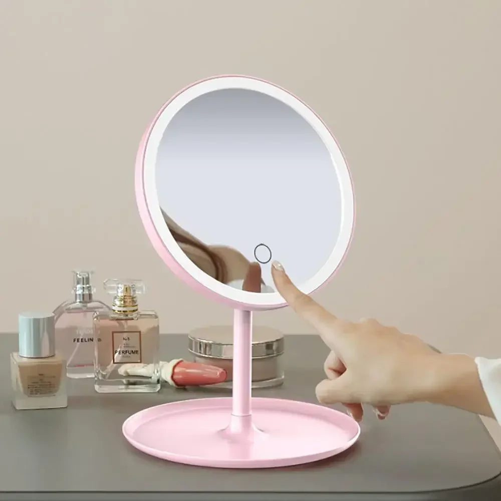 LED Lighted Makeup Mirror with Stand