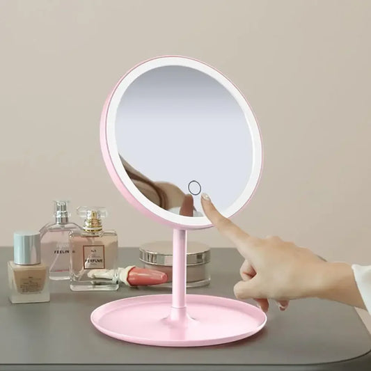 LED Lighted Makeup Mirror with Stand