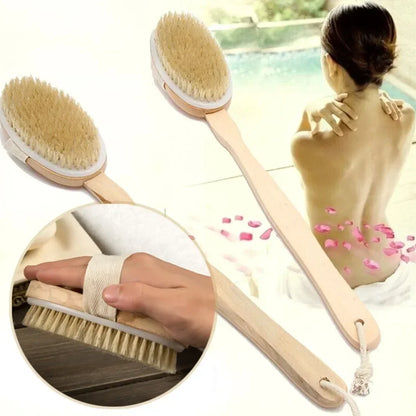 Wooden Long Handle Shower Brush