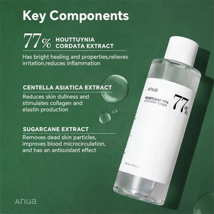 Heartleaf 77% Soothing Toner Oil Control