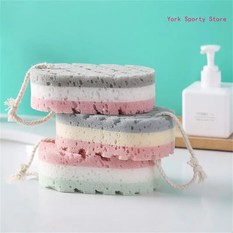 Three-Layer Bath Sponge Body Brush